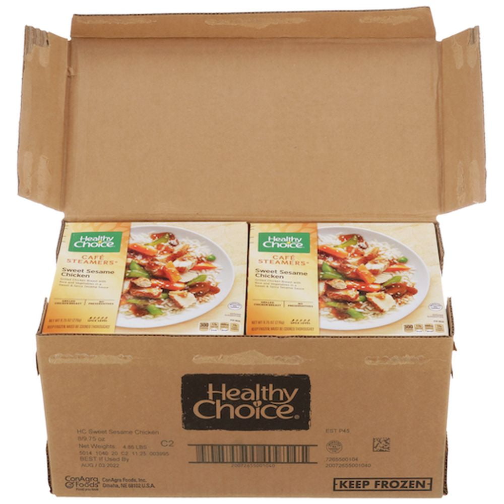 Healthy Choice Cafe Steamers Sweet Sesame Chicken, 9.75 Ounce -- 8 per Case.