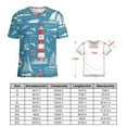 thumbnail image 2 of Nautical Lighthouse Sailboats(2)-2 Women's Short Sleeve T-Shirt Crew Neck Casual Summer Trendy Loose Fit Tops, 2 of 7