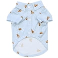 thumbnail image 2 of Tangpan Stripes Tropical Print Pet Dog Shirt Puppy Summer Hawaiian Beach Polo Shirts Clothes(Blue,XS), 2 of 5