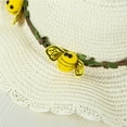 thumbnail image 5 of LNMQLPDBS Beach Sun Hat with Cute Bee and Rattan Children Sunshade Hat with Girls Purse Kids Hat Baby 4 Year Old Girl Birthday Gifts Summer Visor Ruffle Edge Straw Hat Green One Size, 5 of 6