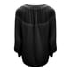 thumbnail image 4 of Pntutb, blusa de cuello redondo de retazos de encaje liso de manga larga holgada informal de moda de verano para mujer, suéter de punto Pntutb Pntutb-1437, 4 of 5