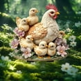 thumbnail image 3 of Mother's Day Decorations interdependent Affection Cute Animals with Flower Cartoon Yard Signs Garden Statues Party Outdoor Decorations 2D Flat Acrylic Mother's Day Stakes Signs, 3 of 6