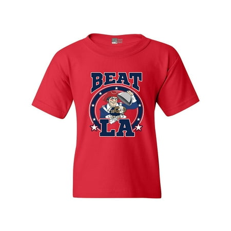 Beat LA New England Football Fan Gear DT Youth Kids T-Shirt