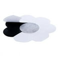 thumbnail image 3 of 10 Pairs Flower Satin Self Adhesive Breast Petal Pasties Cover Bra Pad Sticker - Black, 7.5cm, 3 of 5