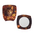 thumbnail image 2 of Chririnla Autumn Cat 2 Pack Set Computer Chair Cover for High Back Gaming Chairs, Washable Non Slip Polyester Office Chair Slipcovers, 2 of 8