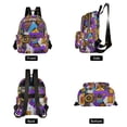 thumbnail image 4 of FORMRS Mini Backpack Purse for Women Quilted Travel Daypack Casual Shoulder Bag, Purple Simple Triangles, 4 of 7