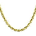 thumbnail image 2 of Solid 10k Yellow Gold 5.7mm Diamond-cut Rope Chain - 26", 2 of 8