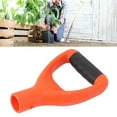 thumbnail image 1 of Grip Shovel Handle, Rugged Lightweight D Shaped Shovel Handle Ergonomic  for Digging Raking Tools White,Orange, 1 of 7