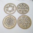 thumbnail image 2 of Juego De 4 Bases De Madera Para Cesta De Ganchillo, Accesorio De Ganchillo De Madera, Accesorio De Hilo Para Camiseta, Cesta De Hilo Para Camiseta (Estilos Mezclados 2, 18Cm), 2 of 5