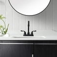 thumbnail image 6 of 2 Handle Matte Black Bathroom Sink Faucet - 4 Inch Centerset with - Drain and Supply Lines, 6 of 8
