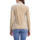 thumbnail image 3 of INSPIRAR CHIC Blusa de Mujer de Manga Larga Cuello Mock Cuello de Tortuga de Terciopelo Elástico XL Albaricoque, 3 of 6