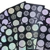 BMC 8 Sheet Holographic Nail Art Manicure Vinyl Guide Sticker Set - Holo Rounds