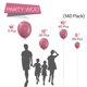 thumbnail image 2 of Balloon PartyWoo Opera Mauve, 140 unidades, color rosa bohemio, diferentes tamaños, 2 of 6