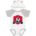 thumbnail image 3 of Inktastic Soccer Morocco Flag Banner Boys or Girls Baby Bodysuit, 3 of 5