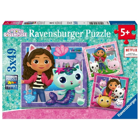 Set de rompecabezas Ravensburger Gabby's Dollhouse para niños de 4 a 8 años