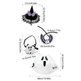 thumbnail image 3 of Halloween 23 Inch White Goose Porch Decor Clothing,Removable Outfit Seasonal Green s Gardening Style,Dressed Lawn Ornament,Home Yard Welcome Figure Weather Resistant(Clothing Only), 3 of 6