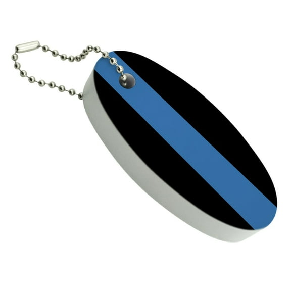 Thin Blue Line Police Policemen Law Enforcement Floating Foam Keychain Fishing Boat Buoy Key Float