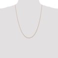 thumbnail image 2 of 14k Rose Gold 24 Inch .7mm Cable Rope Chain Necklace Pendant Charm Carded, 2 of 10