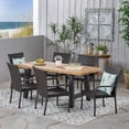 thumbnail image 2 of Morrison Outdoor 7 Piece Stacking Wicker Dining Set, 2 of 4