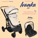 thumbnail image 2 of Carriola Bambineto Porta Bebé Autoasiento y pañalero Ivanka Eco beige, 2 of 9