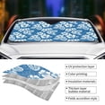 thumbnail image 4 of Kdxio Leaves And Flowers Print Front Windshield Sun Shade,Folding Auto Sunshade for Car Truck SUV-, 4 of 7
