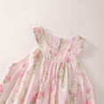 thumbnail image 6 of RUTAYY Toddler Girls Floral Print Dress Casual Summer Dresses Play Ful Comfortable Daily Wear Lightweight Breathable Fabric Easy To With Modern Minimalist Dress , Pink, 3-4 Years, 6 of 9