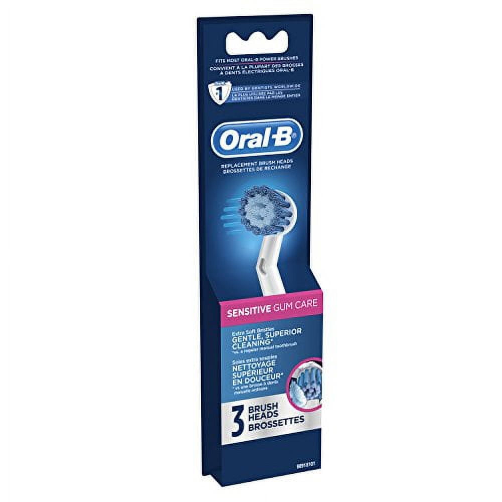 Oral−B D5015132XBK Oral-B Sensitive Gum Care Replacement Brush Heads, Extra