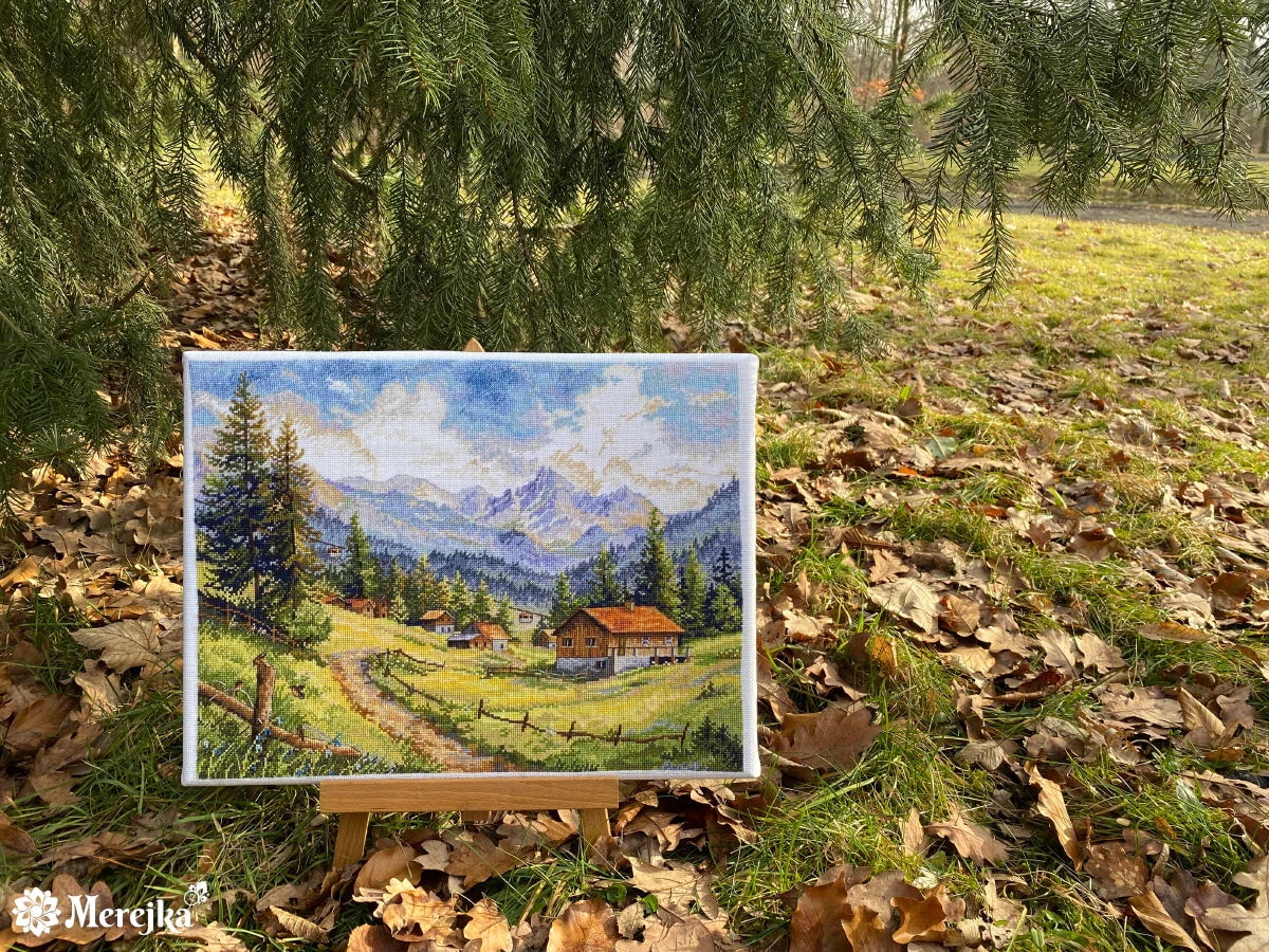 The Chamonix Valley K-244 Merejka Counted Cross-Stitch Kit