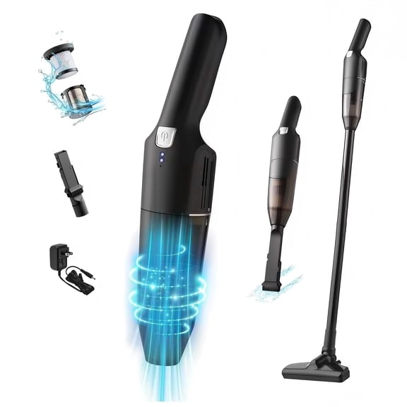 Lightweight Cordless Stick Vacuum, 17Kpa Powerful Handheld Vacuum Cleaner for Pet Hair and Floors