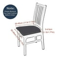 thumbnail image 5 of AOOOWER Large Chair Covers for Dining Room, Slipcover for High Back Dining Chair, Soft Stripeds Grids Stretch Washable Removable, 5 of 17