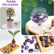 Topboutique Amethyst 0.22 lb Healing Crystals Stones Set Bulk Crystals Tumbled Polished Irregular Crystal Stones Colored Rocks Amethyst Gemstones for Vase Filler Decor,Size 10-20 mm(0.4-0.8 in)