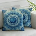 thumbnail image 2 of PIKWEEK  Set of 2 Retro Floral Mandala Compass Medallion Bohemian Pillow Covers Boho Decor Hippie Throw Pillows Colorful Decorative for Sofa Couch, 2 of 6