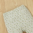 thumbnail image 4 of ITFABS Floral Fly Sleeve Round Neck Romper + Flared Pants + Bowknot Headband, 4 of 5