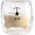 thumbnail image 1 of Süße Bier tassen KaffeeTeegläser Trinkgläser Kaffeeglas Doppelwandige Isoliergläser Bär Katze Beaker Cup Vhermosa Figuras Decorativas y Floreros, 1 of 5