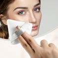thumbnail image 2 of Unique Bargains 2 Pcs Loose Powder Puff Face Soft Triangle Puff Blender Beauty Makeup Tool Short Plush White, 2 of 6