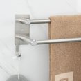 thumbnail image 3 of Billuyoard Toallero multifuncional, fácil de instalar y para baño, toallero, toallero, conveniente, duradero, de alta calidad Juegos de accesorios de baño plateado 300 mm, 3 of 6