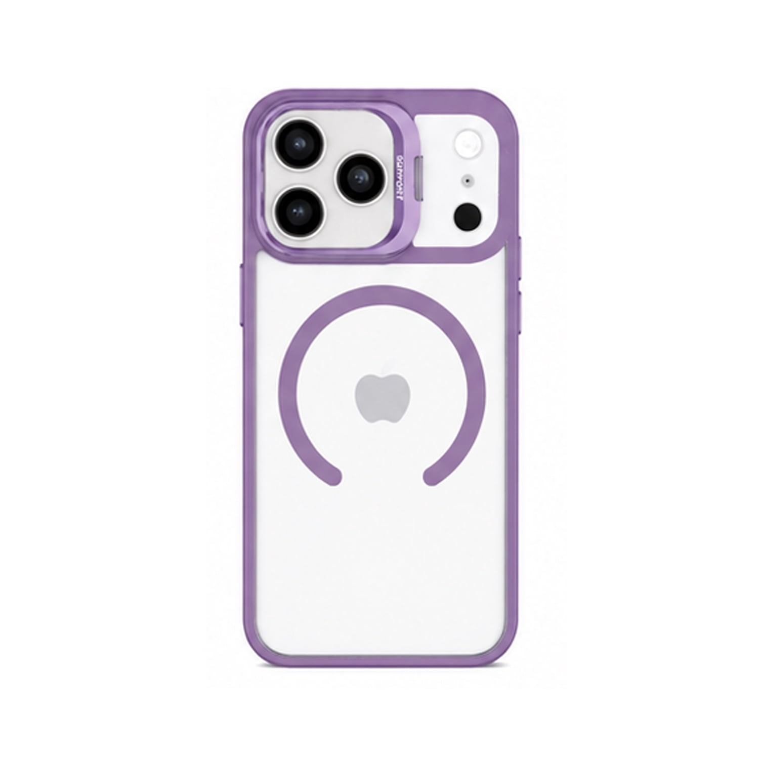 Thin Clear Shockproof Case with Camera Cover for iPhone 17 Pro Max - Light Purple