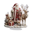thumbnail image 3 of Decoración de mesa acrílica 2D con motivo de Papá Noel, resistente al agua, para coleccionistas. Estilo A, 3 of 6