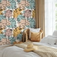 thumbnail image 6 of VEELIKE Portraits Geometric Wallpaper Peel and Stick Abstract Wallpaper Art Wall Mural 17.7''x118'' Modern Geometric Peel and Stick Wallpaper Removable Geometric Contact Paper for Bedroom Accent Wall, 6 of 8