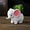 Pink&white, variant on Cute Animal Elephant Shaped Ceramic Succulent Cactus Air Plant Flower Pots Planters-Plant Not Included (Pleasant Elephant)