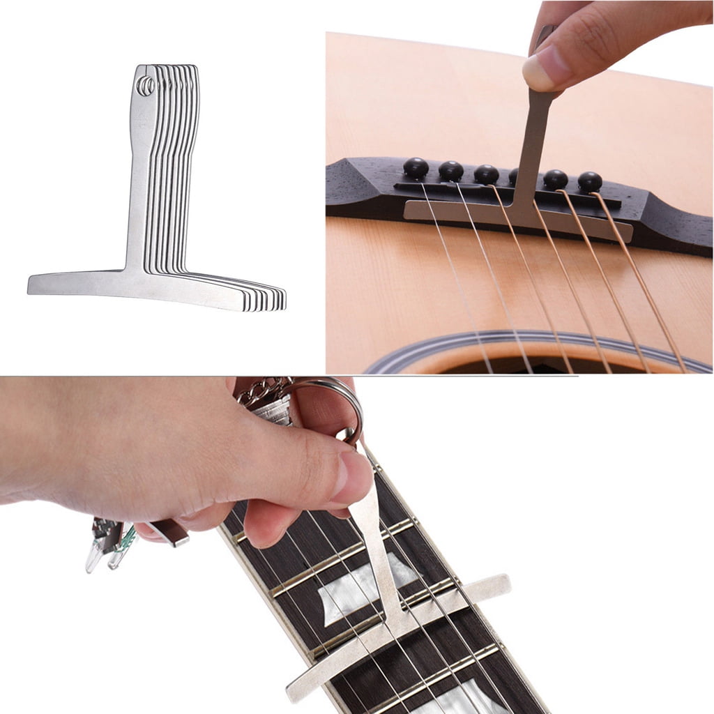 Outil De Réglage De Guitare - Kit De Mesure Action, Courbure Manche - Règles Et Jauges Pour Lutherie