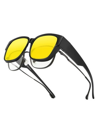 POLARSNOW Unisex Wraparound Prescription Glasses Polarized Sunglasses Men Women  Fit Over Glasses Eyewear for Fishing Outdoor