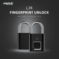 thumbnail image 1 of Anytek L34 Smart Fingerprint Candado USB Recargable Cerradura para Puerta Maleta, 1 of 9