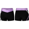 thumbnail image 5 of iiniim Kids Girls Gymnastics Dance Sport Athletic Booty Shorts Stretchy Tights Activewear Lavender 6, 5 of 7