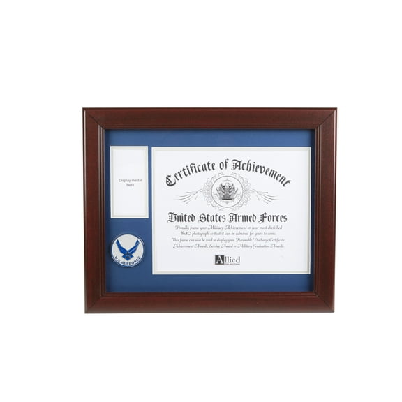 Allied Products Aim High Air Force Medallion 8-Inch by 10-Inch Certificate and Medal Frame