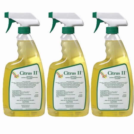 Deodorizing Upholstery - Citrus II Hospital Germicidal Deodorizing Cleaner, 22 fl oz, (Pack of 3)