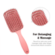 thumbnail image 3 of cepillos de pelo para hombres y mujeres, cepillo de pelo de paleta y juego de cepillos para niños pequeños, ideal para cabello húmedo o seco, no más cepillo de pelo enredado para cabello largo, grueso, fino y rizado natural., 3 of 5