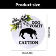 thumbnail image 3 of Amusing Dog Vomit Area Sign Wood Dog Vomit Sign for Homes, Pet Shops, and Vet Offices, 3 of 5