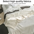 thumbnail image 3 of Manta cálida de felpa de 2 capas, franela súper suave, imitación de cachemira, cama, sofá, manta, blanco Eigraketly LF000018-06B, 3 of 7