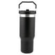 thumbnail image 2 of Termo Doble Pared de Acero Inoxidable con Asa y Popote, Negro, 900 ml, 2 of 4